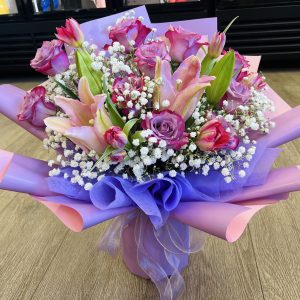 Lavender Blush Lily Bouquet