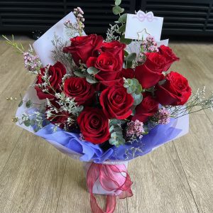 Sweet Romance Red Rose Bouquet