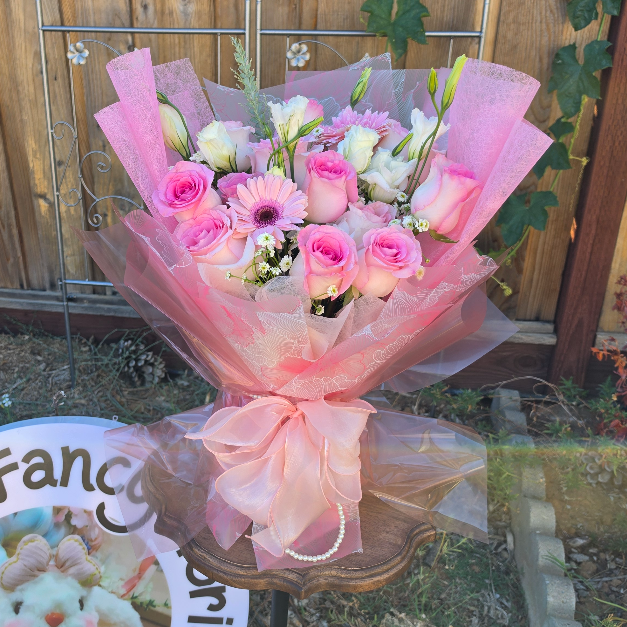 ๐ธ Blush Pink Rose Bouquet ๐โจ