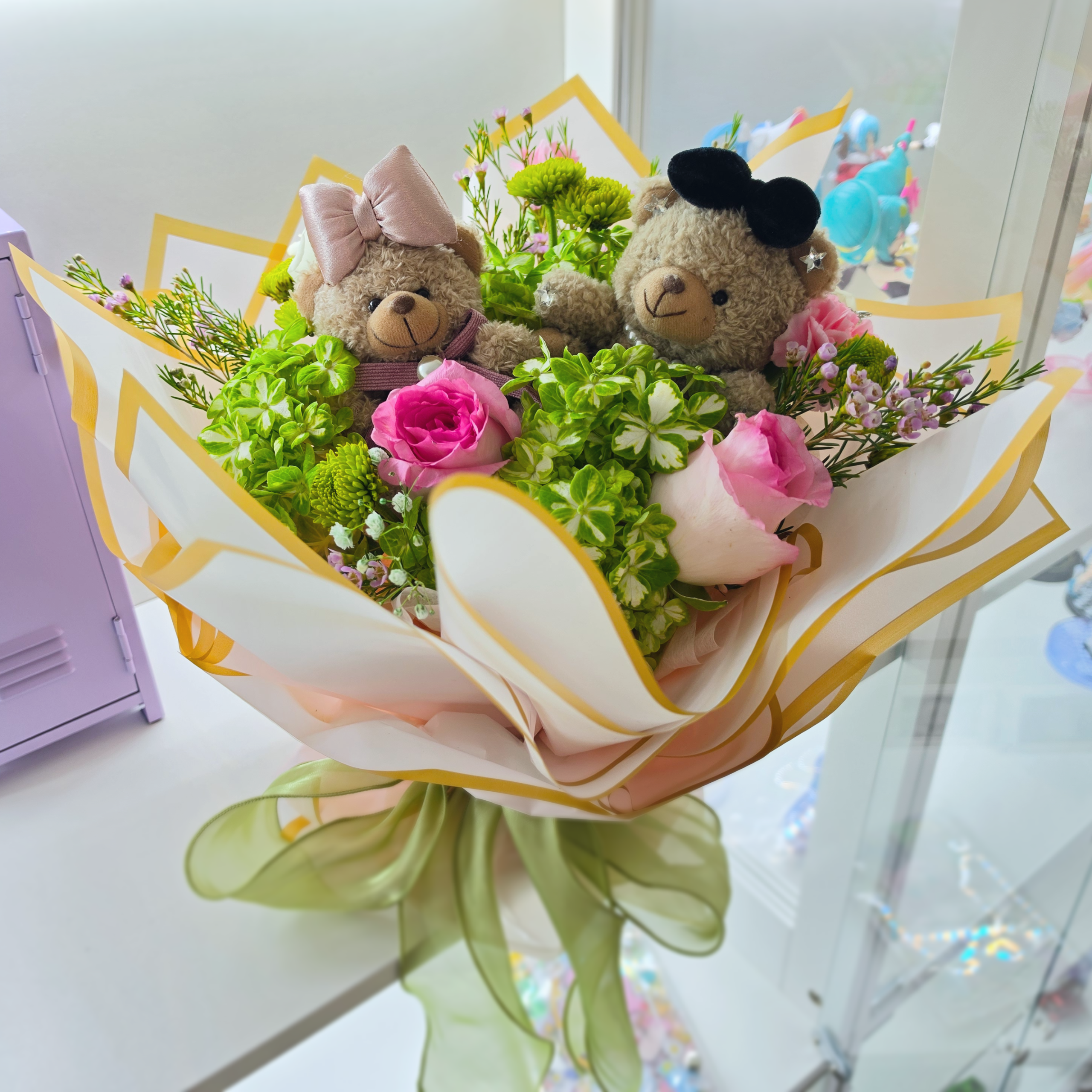 🧸💞 BFF Teddy Bear Medium Bouquet 🌸✨