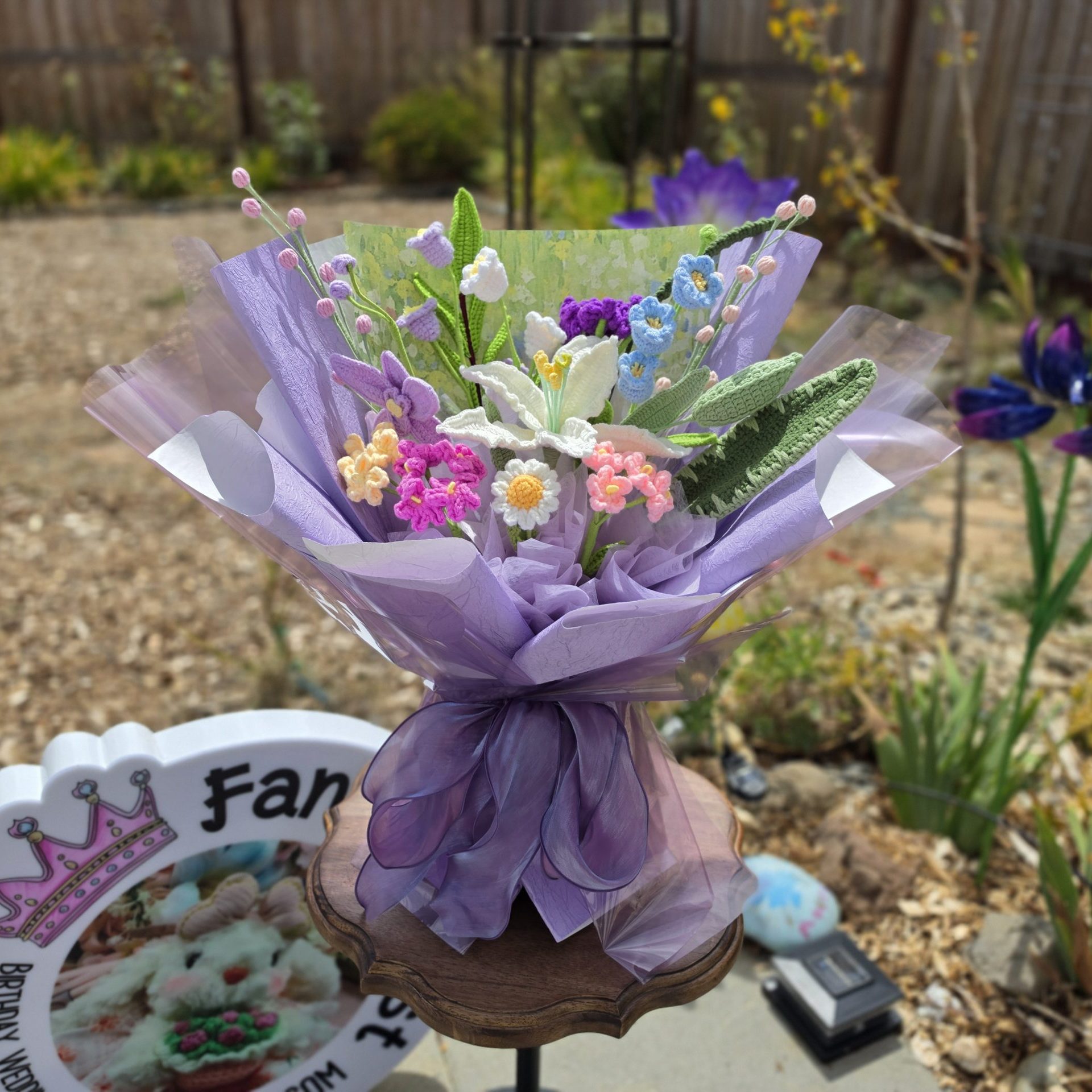 💜 Forever Bloom Crochet Bouquet 🌸🧶✨