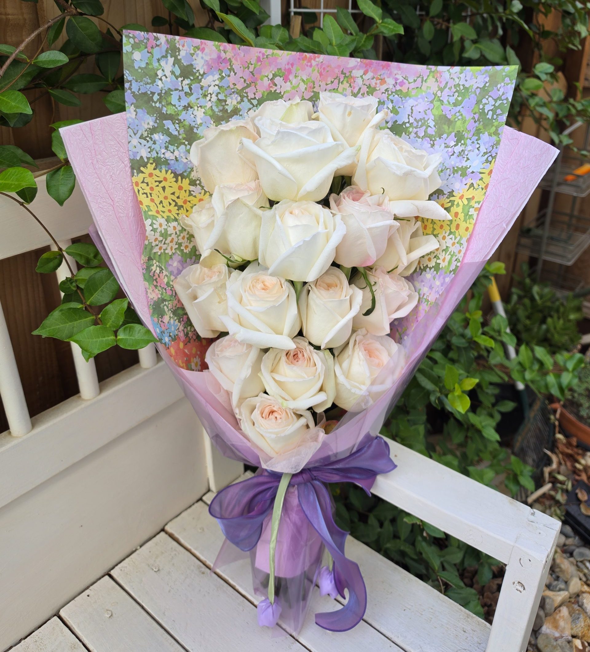 18 Fragrant Perfume Roses Bouquet