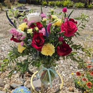 Vibrant Rose Home Décor Vase